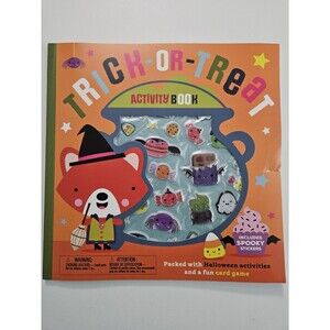 Kids Trick or Treat Halloween Activity Book Includes Spooky Stickers